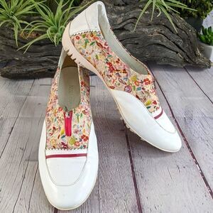 Nina Gelardi Floral Zip Up Spikeless Golf Shoes